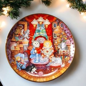 Franklin Mint "Wisker Wuv" by Bill Bell Collector's Cat Plate Fine Porcelain